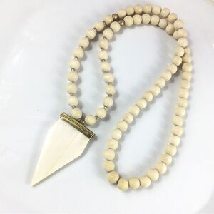New! Benita Bone Pendant Necklace